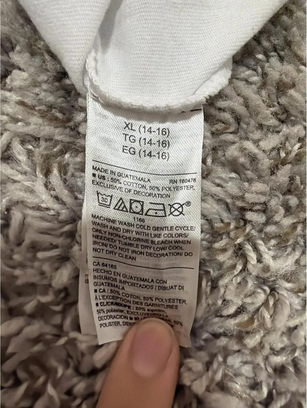 Old Navy Kids Boys Bear White Graphic T-Shirt XL